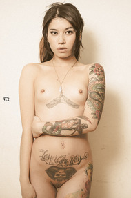Jessica Alvarez Sexy And Hot Slutty Babe Shows Her Tattooed Body - 14