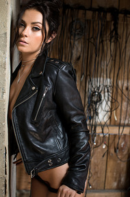 Alexandra Tyler In Leather Jacket - 06