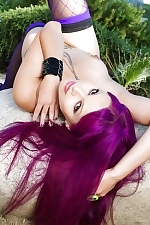 Chloe Cane in purple