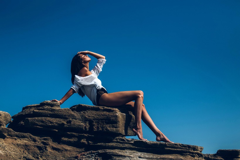 Hailey Outland On The Beach - 