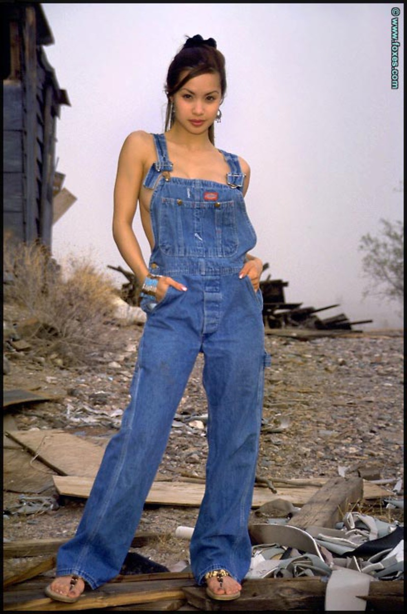 Francine Dee - Chinese Construction Babe Jeans Overall - 