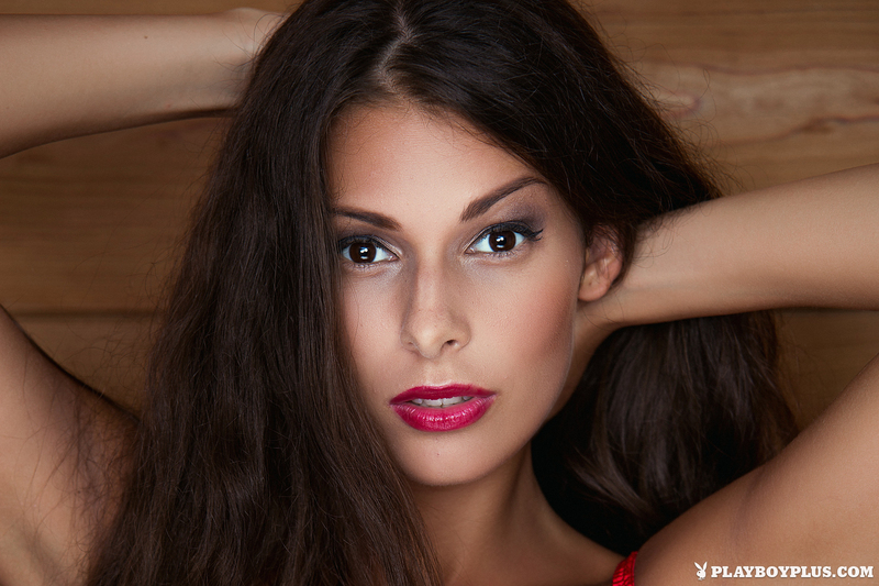 Lia Taylor Red Lingerie - 